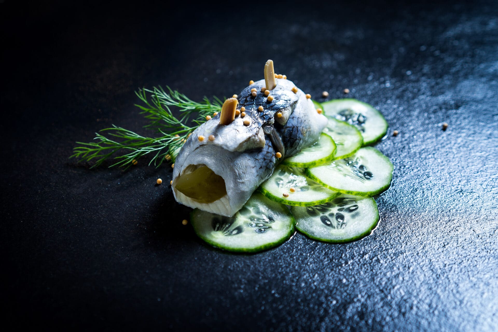 Strelasund - Rollmops - angerichtet Schwaaner Fischwaren