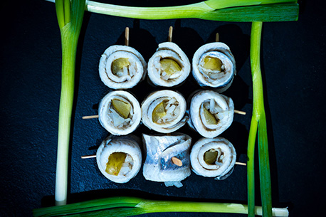 Strelasund - Rollmops - angerichtet Schwaaner Fischwaren